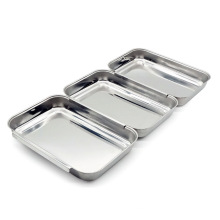 Small Stainless Steel Breading Pan Interlocking Food Trays